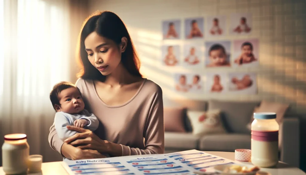 Hoeveelheid voeding per dag voor een baby